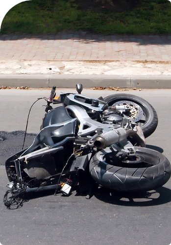 motorcycle on the floor